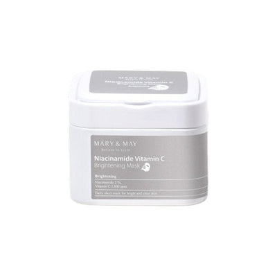 [MARY & MAY] Niacinanide Vitamin C Brightening Sheets 30 Sheets - weekly treatment