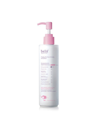belif Happy Bo Face & Body Emulsion 250ml - product texture