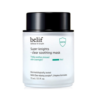belif Super Knights Clear Soothing Mask 75ml - buy online