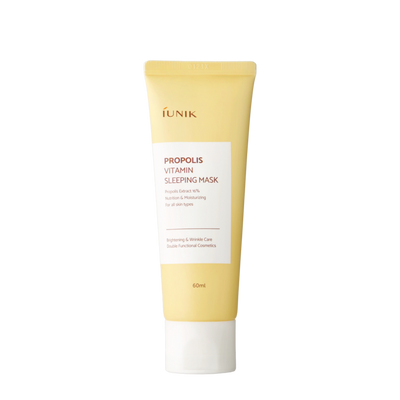 iUNIK Propolis Vitamin Sleeping Mask 60ml with pha for gentle exfoliation and hydration
