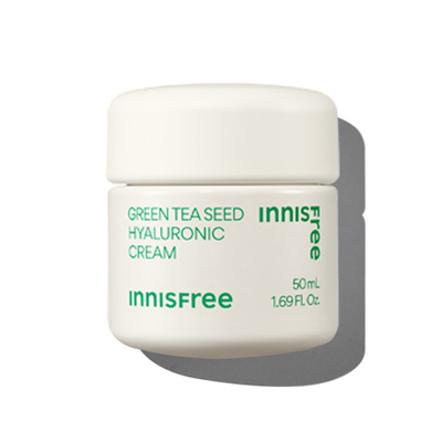 innisfree Green Tea Seed Hyaluronic Cream 50ml with hyaluronic for deep hydration