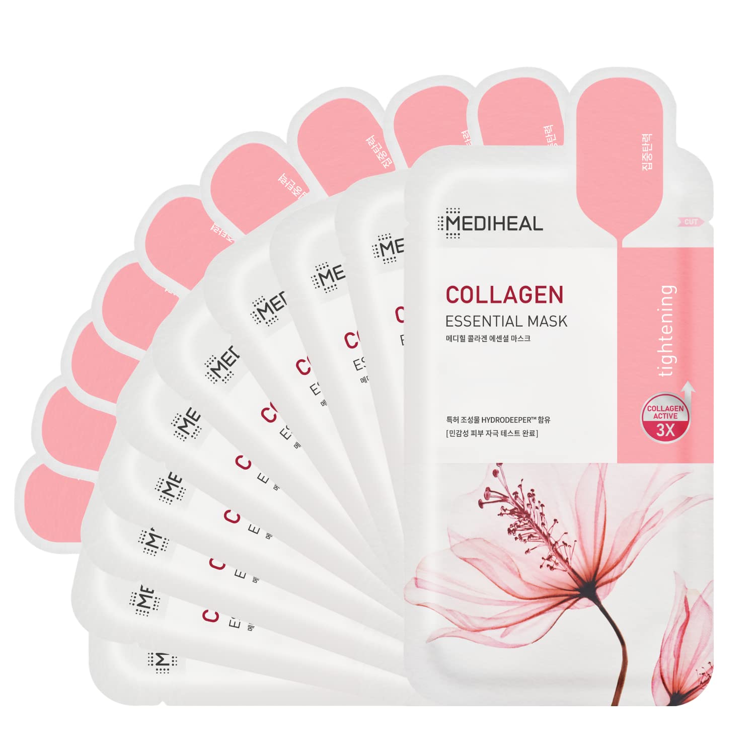 Mascarilla esencial de colágeno MEDIHEAL, 10 unidades