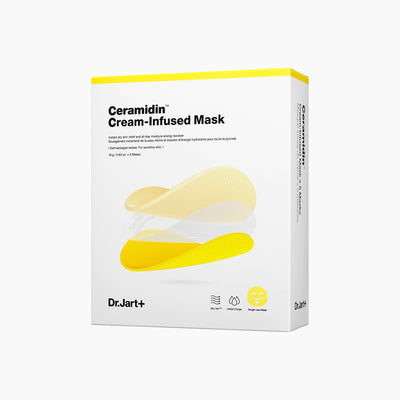 Dr.Jart+ Ceramidin Cream-Infused Mask 18g X 5ea with ceramide for strengthened skin barrier