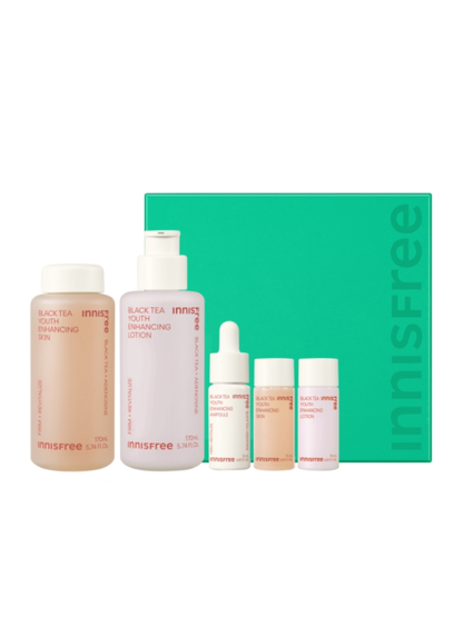 Set de cuidado de la piel rejuvenecedor con té negro de Innisfree