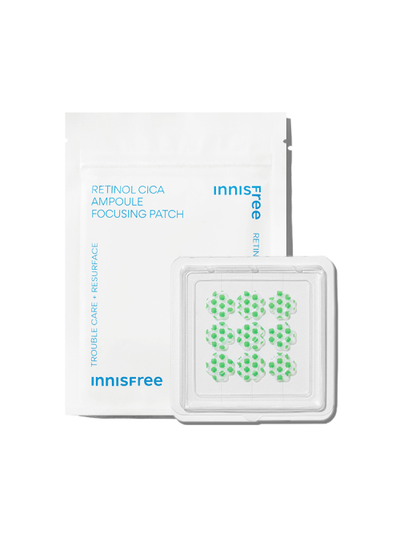 innisfree Retinol Cica Ampoule Focusing Patch 1ea/9 patches with centella for soothing and repair