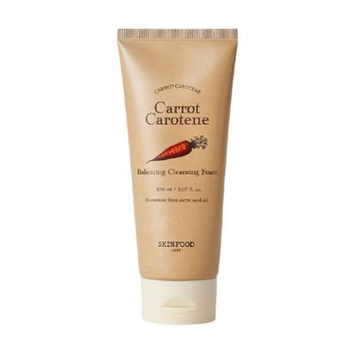 SKINFOOD Carrot Carotene Balancing Cleansing Foam 150ml with hyaluronic for deep hydration