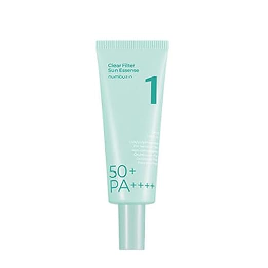 Protector solar de agua pura calmante n.º 1 de Numbuzin con FPS 50+ PA++++ 50 ml