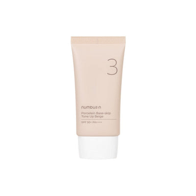numbuzin No.3 Porcelain Base-skip Tone Up Beige SPF50+ PA++++ 50ml - deep cleansing