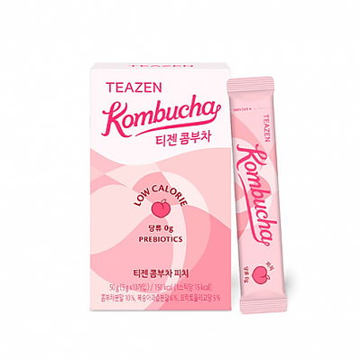 [TEAZEN] Kombucha Peach (10 sticks)
