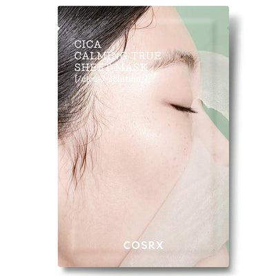 COSRX Pure Fit Cica Calming True Sheet Mask (10 Sheets) with centella for soothing and repair