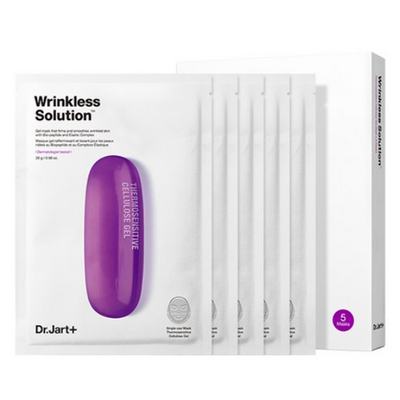 Dr.Jart+ DERMASK WRINKLESS SOLUTION FACE MASK (5 Sheets) - deep cleansing