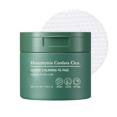 TONYMOLY Houttuynia Cordata Cica Quick Calming Pad 70g with centella for soothing and repair