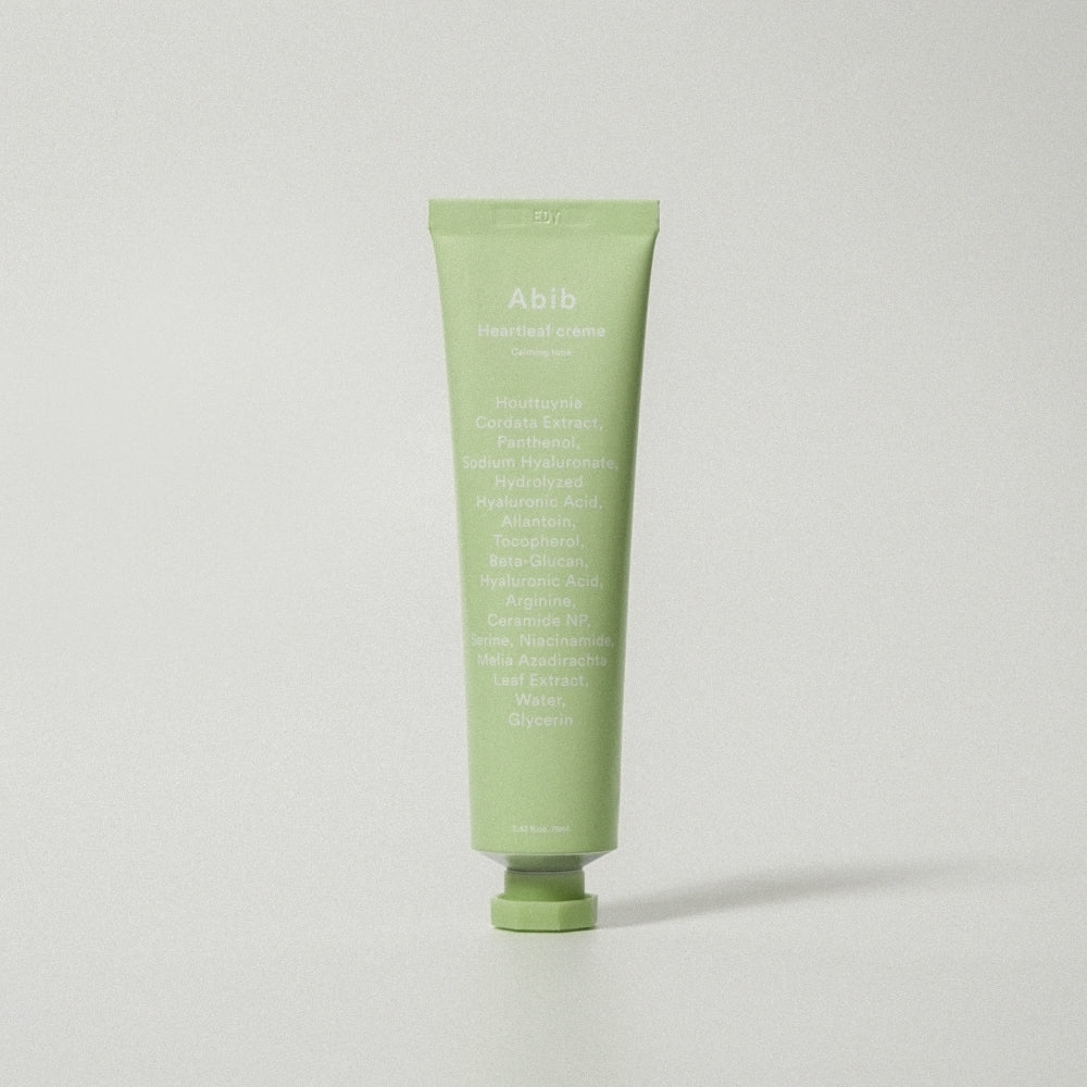 Crema calmante Abib Heartleaf, tubo de 75 ml