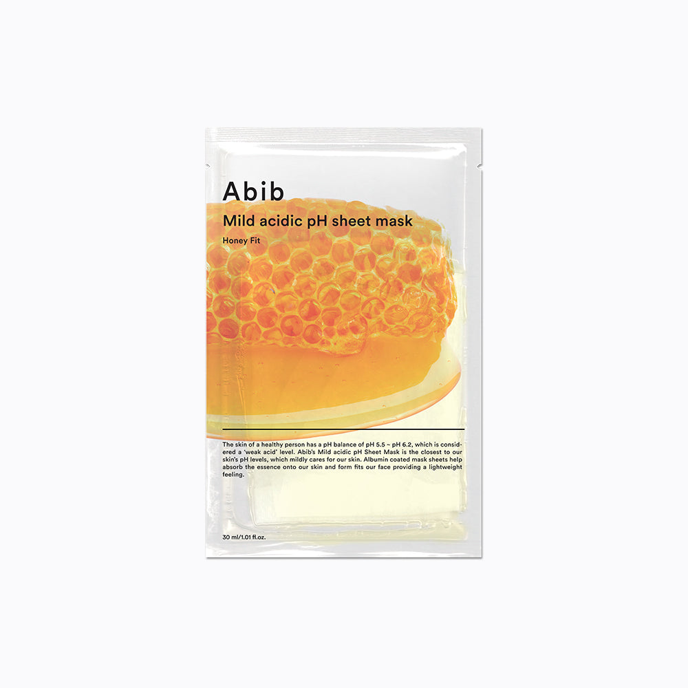 Abib Mascarilla en lámina con pH ácido suave Honey fit 30 ml