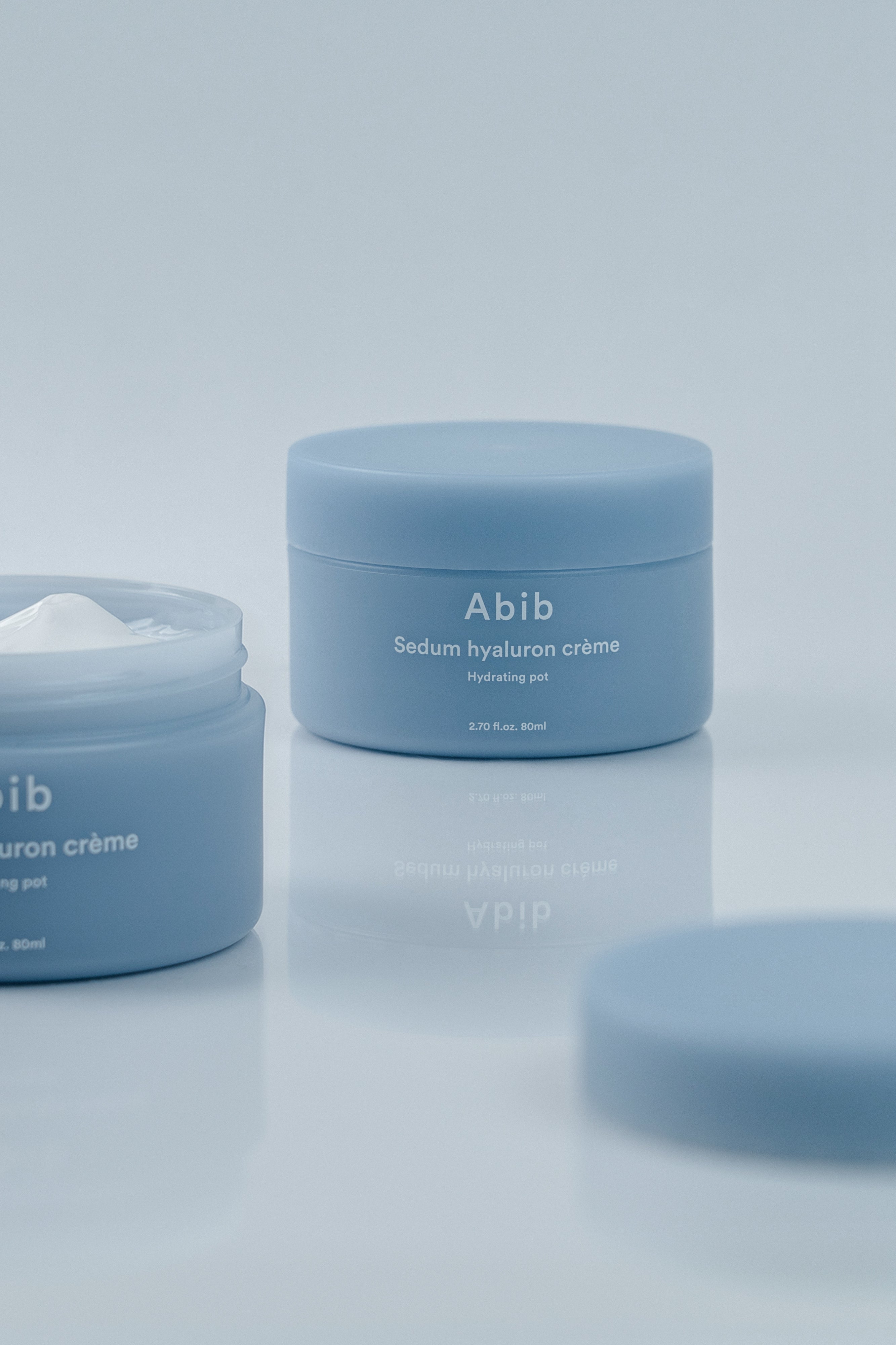 Crema hidratante con ácido hialurónico Abib Sedum, bote de 80 ml