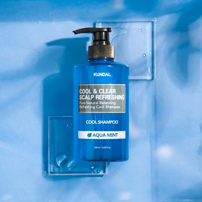 KUNDAL COOL&CLEAR SCALP REFRESHING Pure Natural Balancing Refreshing Cool Shampoo 500ml #AQUA MINT - how to use