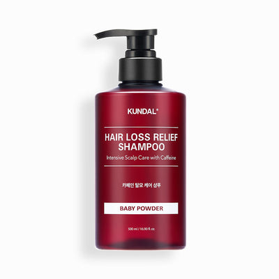 KUNDAL HAIR LOSS RELIEF SHAMPOO Intensive Scalp Care with Caffeine 500ml #BABY POWDER - product texture