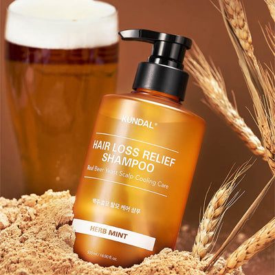 KUNDAL HAIR LOSS RELIEF SHAMPOO Real Beer Yeast Scalp Cooling Care 500ml - product texture