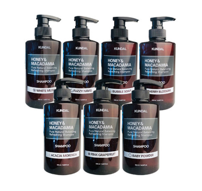 KUNDAL HONEY&MACADAMIA Pure Natural Balancing Refreshing Shampoo 500ml #CHERRY BLOSSOM with honey for nourishment and hydration