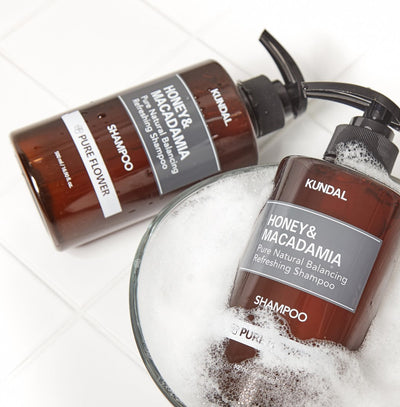 KUNDAL HONEY&MACADAMIA Pure Natural Balancing Refreshing Shampoo 500ml #YLANG YLANG with honey for nourishment and hydration