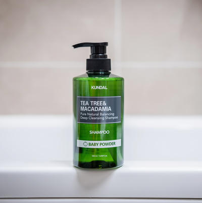 KUNDAL TEA TREE&MACADAMIA Pure Natural Balancing Deep Cleansing Shampoo 500ml #BABY POWDER - deep cleansing