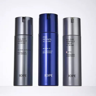 IOPE Men Pro Retinol All In One 120ml+Cleansing Foam with retinol for anti-aging and cell renewal