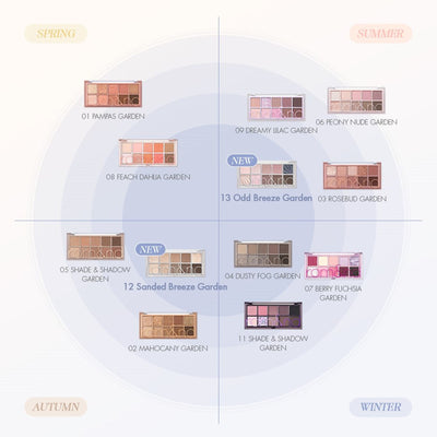 rom&nd BETTER THAN PALETTE  SPRING FEVER (2 colors) 6g - expected results