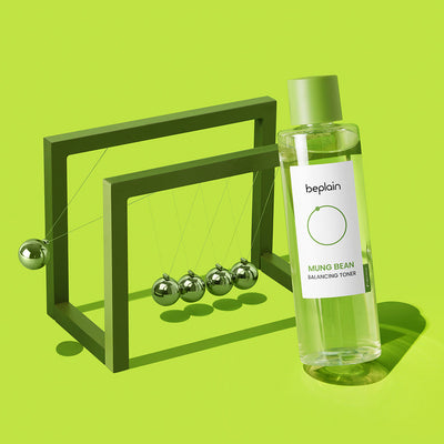 beplain Mung Bean Balancing Toner 200ml with pha for gentle exfoliation and hydration