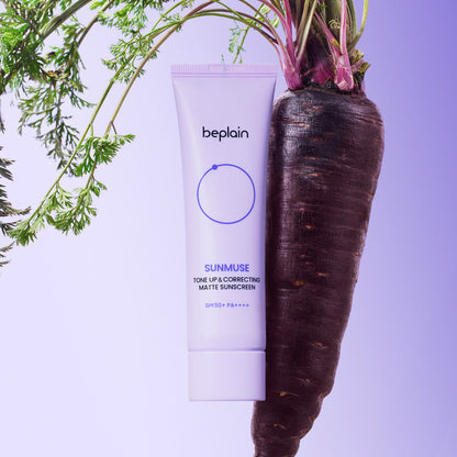 Crème solaire tonifiante et correctrice Beplain Sunmuse [Matte] (SPF50+/PA++++) 50 ml