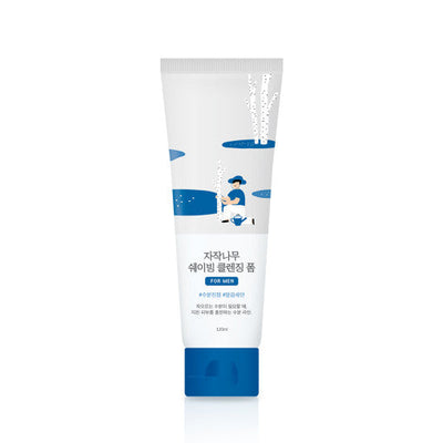 Round Lab For Men Birch Juice Shaving Cleansing Foam 120ml - deep cleansing