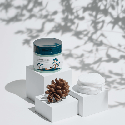 Round Lab Pine Calming Cica Pad 50pcs with cica for soothing and repair