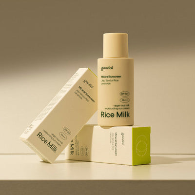 goodal Vegan Rice Milk Moisturizing Sun Cream 50ml [SPF50+ PA++++] with rice for brightness and smoothness