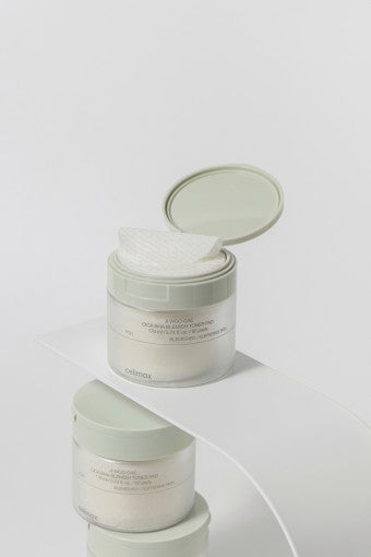 Celimax JI WOO GAE Cica BHA Almohadilla de tónico para imperfecciones 60 almohadillas