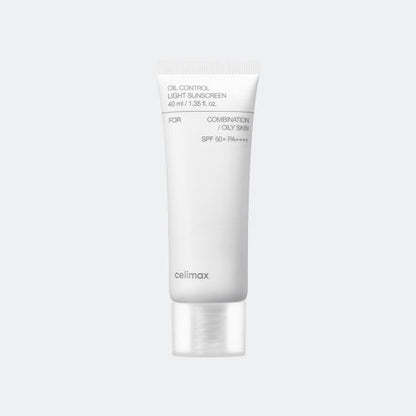 Crème solaire légère celimax Oil Control SPF50+ PA++++ 40 ml