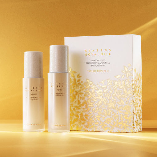 Tónico y emulsión Ginseng Gold Silk de NATURE REPUBLIC