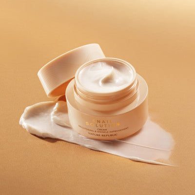 NATURE REPUBLIC Snail Solution Cream 52ml with snail for regeneration and scars