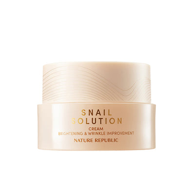 NATURE REPUBLIC Snail Solution Cream 52ml with snail for regeneration and scars