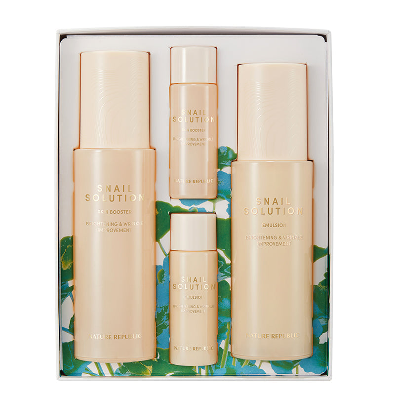 Set para el cuidado de la piel con solución de caracol de NATURE REPUBLIC
