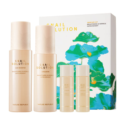 NATURE REPUBLIC Snail Solution Skin Care Set - application method