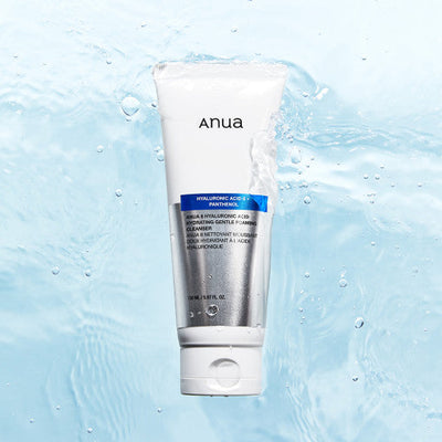 Anua 8 Hyaluronic Acid Hydrating Gentle Foaming Cleanser 150ml with hyaluronic for deep hydration