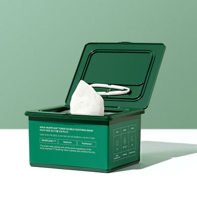 Anua Heartleaf Toner Double Soothing Mask 30 Sheets(330ml) - deep cleansing