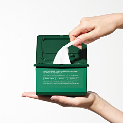 Anua Heartleaf Toner Double Soothing Mask 30 Sheets(330ml) - deep cleansing