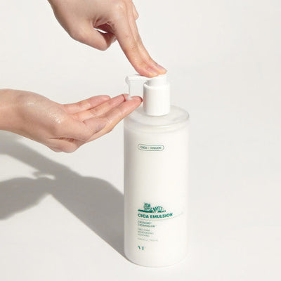 VT Cica Emulsion Jumbo 500ml with cica for soothing and repair