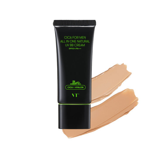 VT Cica For Men Crème UV BB tout-en-un naturelle - 2 couleurs 30 g SPF50+/PA+++