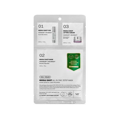VT Reedle Shot All In One 3 Step Mask 1.5g+25g+1.5g with centella for soothing and repair