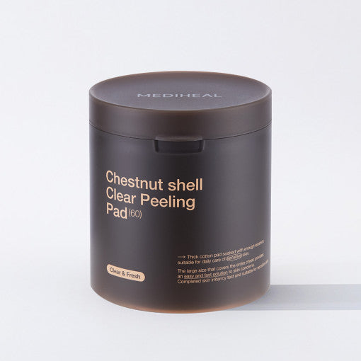 Almohadilla exfoliante transparente de cáscara de castaña de MEDIHEAL (60 almohadillas)