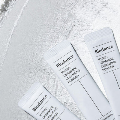 Biodance Hydro Ceramide Cleansing Powder 30ea with niacinamide for bright skin and minimized pores