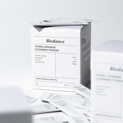 Biodance Hydro Ceramide Cleansing Powder 30ea with hyaluronic for deep hydration