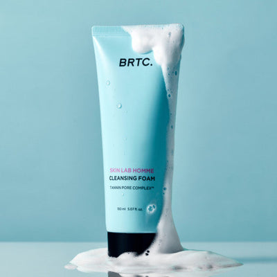 BRTC Skin Lab Homme Cleansing Foam 150ml with pha for gentle exfoliation and hydration