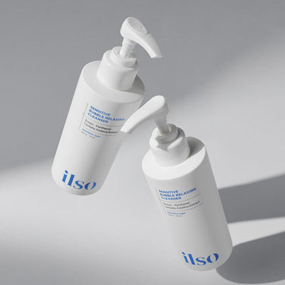 ilso Sensitive Bubble Relaxing Cleanser 200g with fermented for improved absorption and brightness